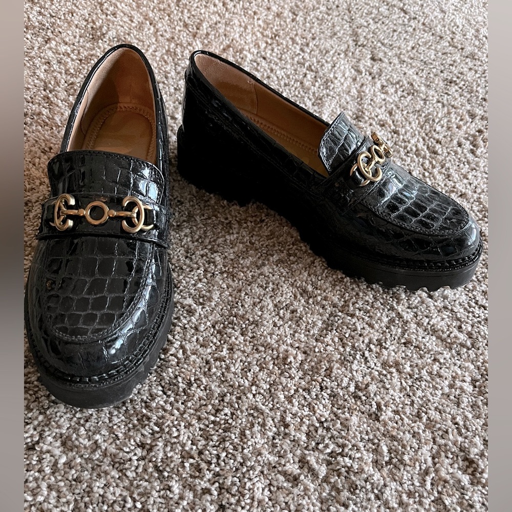 Circus by Sam Edelman Faux Leather Croc Loafers